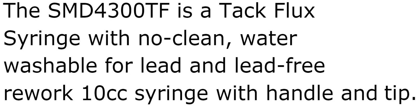 משחת הלחמה לרכיבי SMD CHIP QUIK SMD4300TF